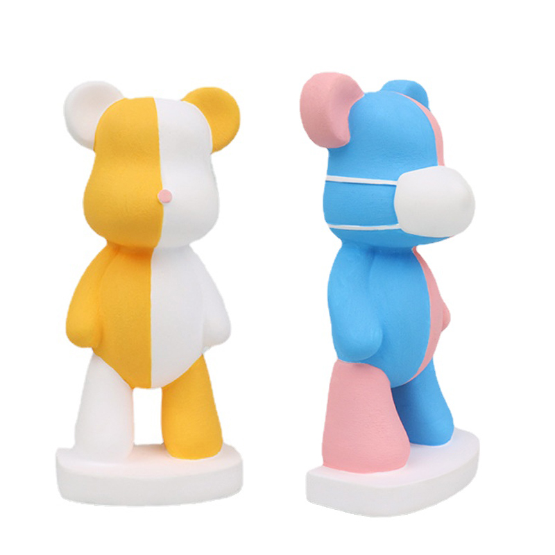 Soap Making Experiment - แม่พิมพ์ซิลิโคนรูปหมีการ์ตูน3D ทำจากซิลิโคนอุปกรณ์ทำสบู่พลาสเตอร์เค้กช็อคโกแลตน่ารักชุดอบน้ำแข็งก้อน