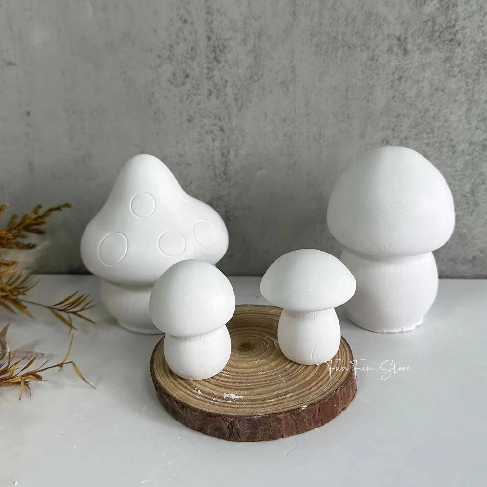 Soap Making Things - 3D เห็ดเทียนแม่พิมพ์ซิลิโคนคริสตัลเรซิ่นอีพ็อกซี่หล่อยิปซั่มแม่พิมพ์ DIY Handmade เทียนหอมสบู่เค้กทําเครื่องมือ