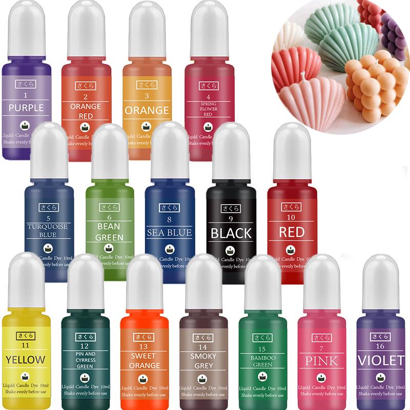 10 ml/ขวดเทียน WAX Pigment สีป - Soap Making Ingredient บทวิจารณ์และราคา