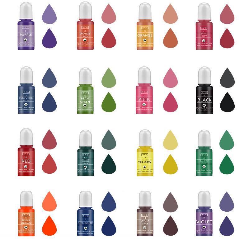 10 ml/ขวดเทียน WAX Pigment สีป - Soap Making Ingredient บทวิจารณ์และราคา