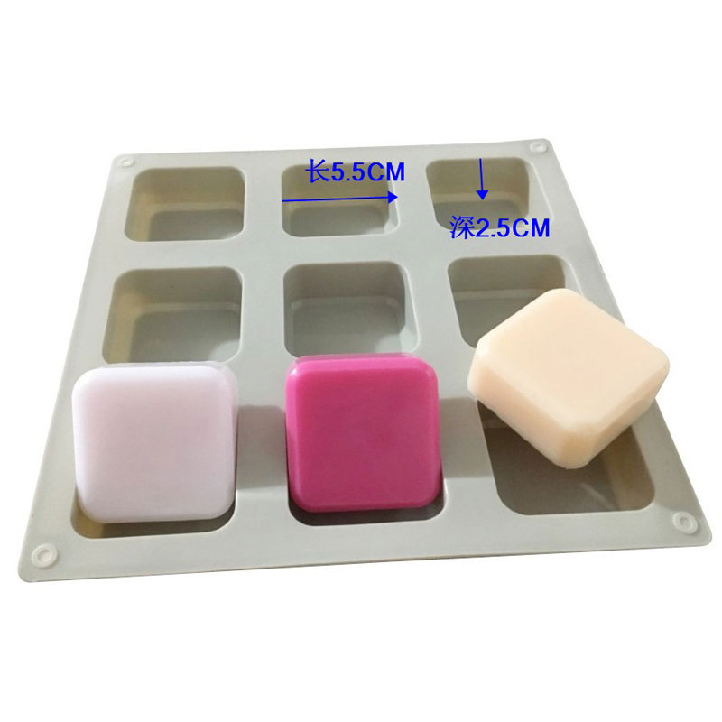 1 PCSซิลิโคนสบู่แม่พิมพ์9ฟันผุ - Soap Making Things บทวิจารณ์และราคา