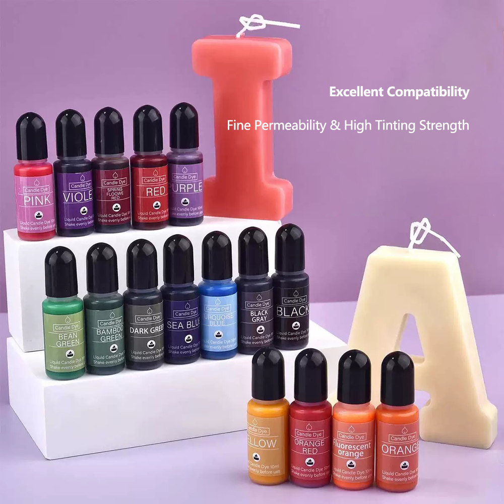สีผสมเทียนใส 10 มล. หลายสี สำห - Soap Making Ingredient บทวิจารณ์และราคา