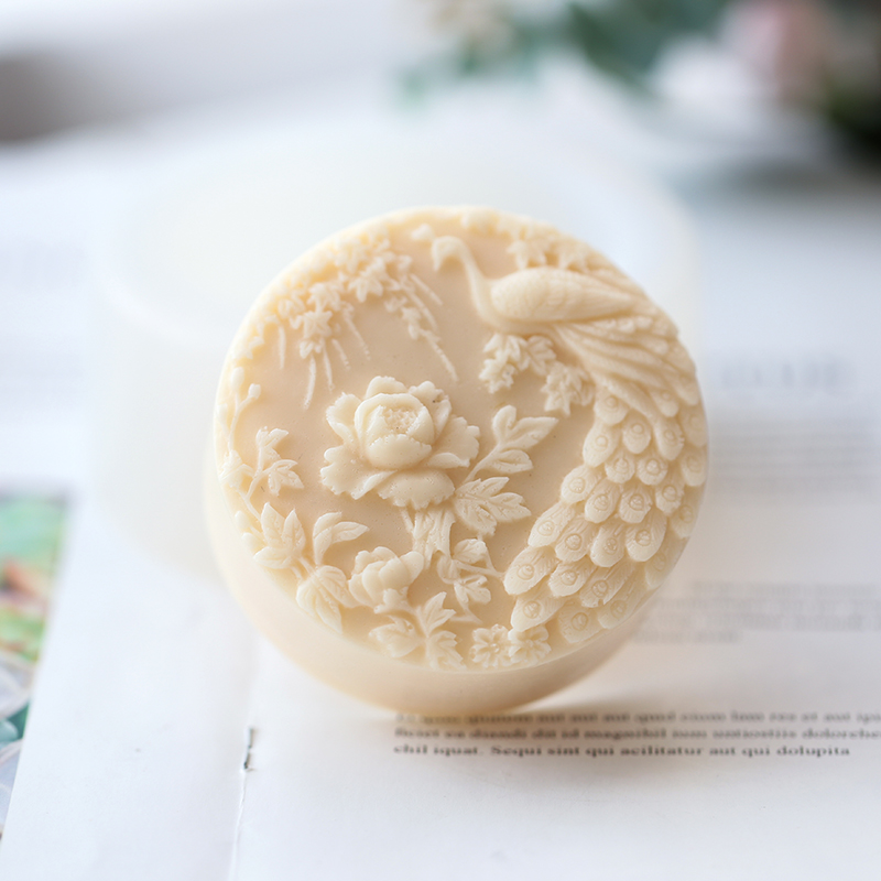 นกยูงดอกไม้รูปแบบซิลิโคนสบู่แม - Soap Making Things บทวิจารณ์และราคา